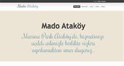 Desktop Screenshot of madomarinaparkatakoy.com