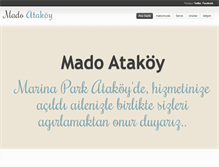 Tablet Screenshot of madomarinaparkatakoy.com